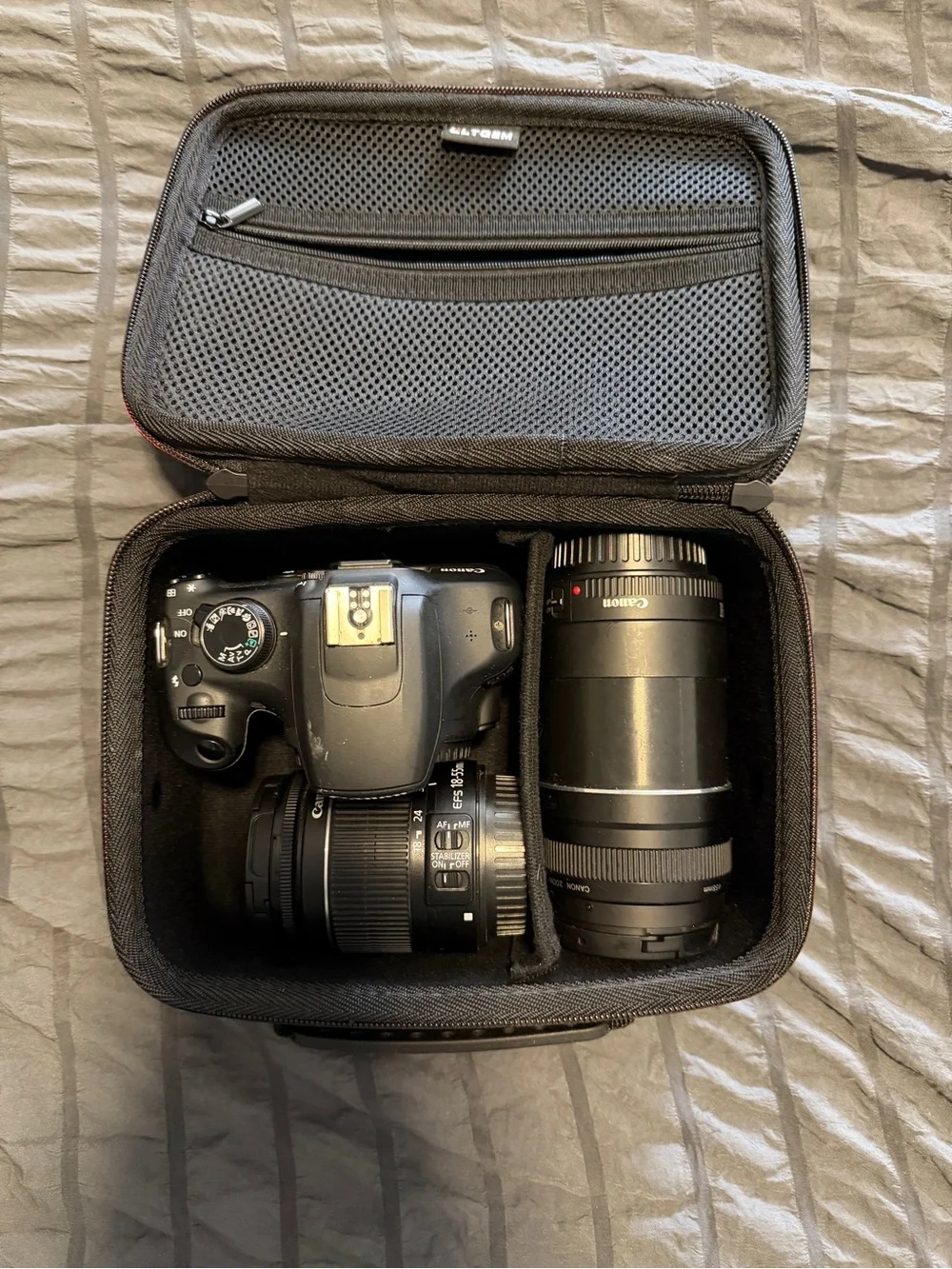 Canon EOS Rebel T5 with lenses